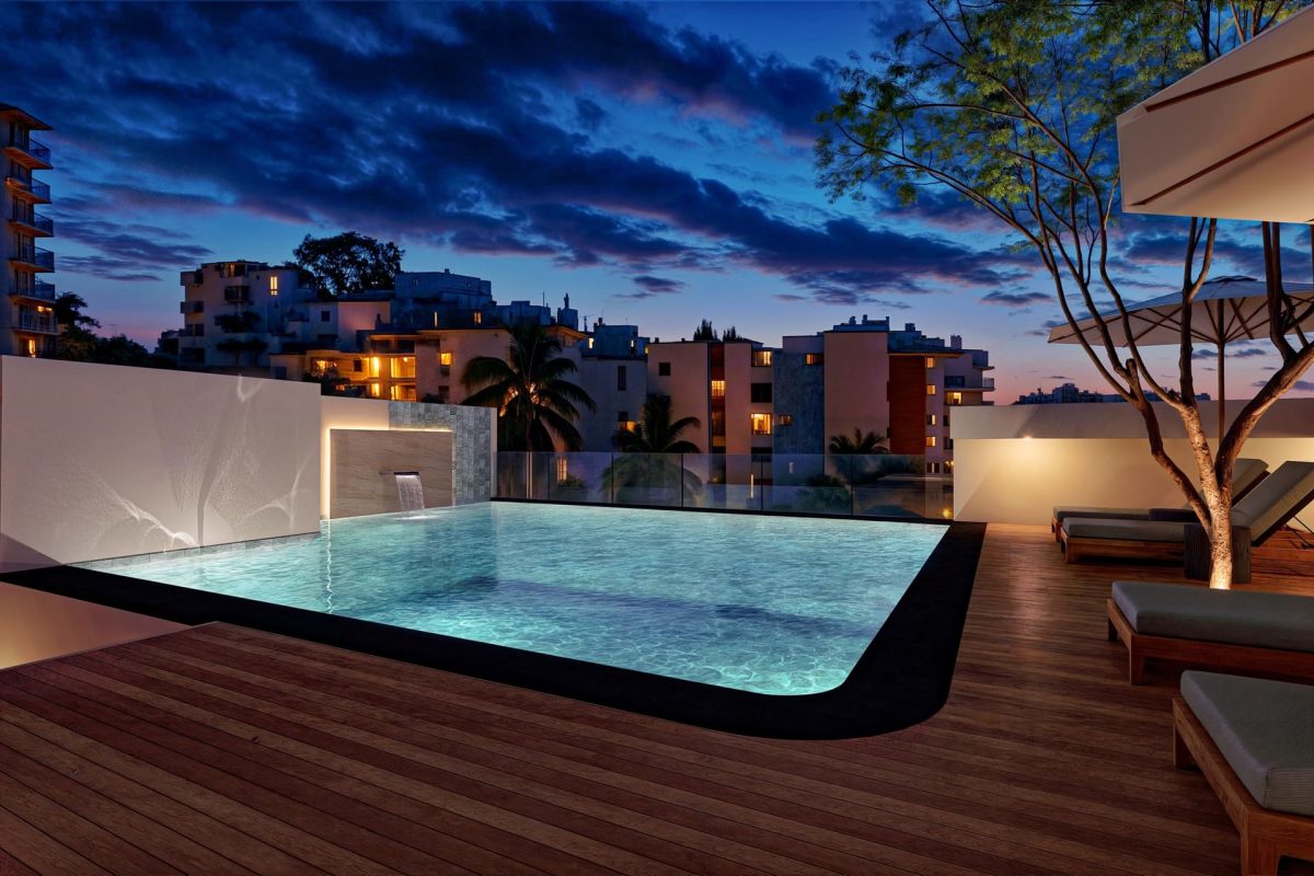 Pool Sunset